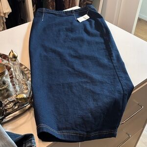 Pilcro NWT dark denim maxi/midi skirt